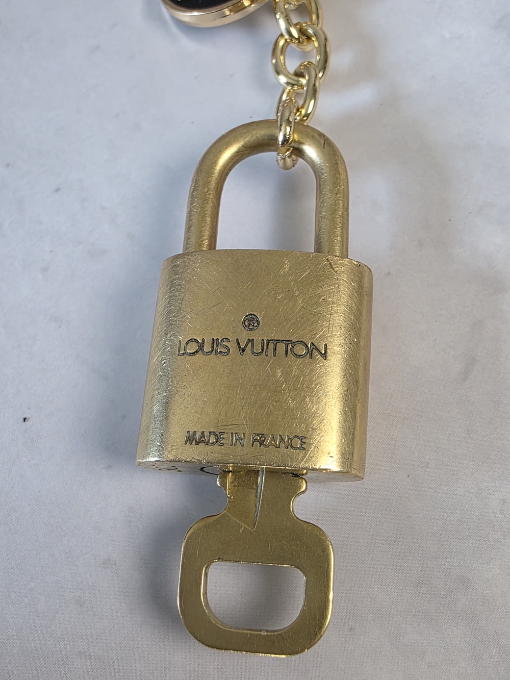 Louis Vuitton Lock & Key Keychain on Unbranded Handmade Charm Strap - Picture 6 of 6